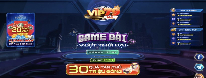 Vip79 – Sân chơi game bài đổi thưởng hot 2024
